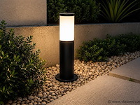 8 x buitenlamp tuinpaal – e27 – zwart – ip44 – 300mm – kavak-3 - afbeelding 3 van  5