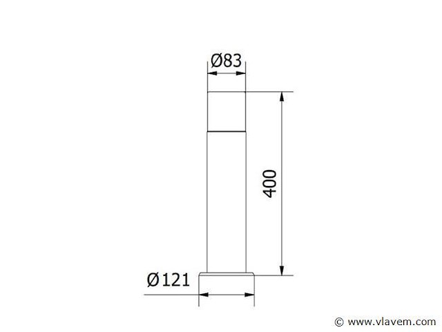8 x cortona 40 buiten lamp zwart - afbeelding 5 van  9