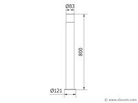 8 x cortona 80 buiten lamp zwart - afbeelding 4 van  9