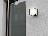 8 x cube opal buiten wandlamp zwart - afbeelding 6 van  8