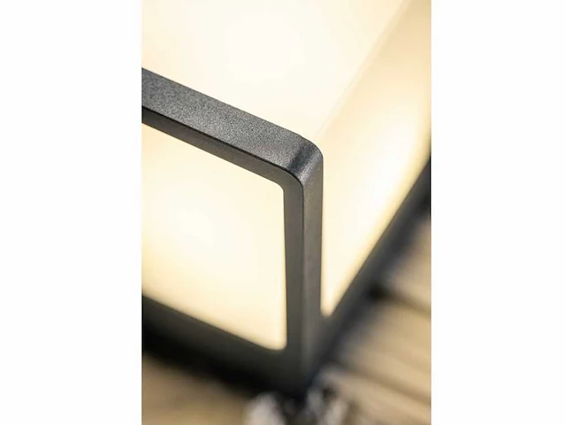 8 x cube opal buiten wandlamp zwart - afbeelding 3 van  8