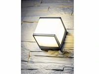 8 x cube opal buiten wandlamp zwart - afbeelding 4 van  8