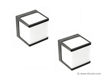 8 x cube opal led wand armaturen - afbeelding 4 van  8