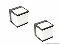 8 x cube opal led wand armaturen - afbeelding 4 van  8