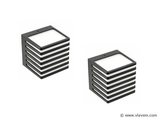 8 x cube opal zebrano wand armaturen - afbeelding 3 van  5
