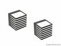 8 x cube opal zebrano wand armaturen - afbeelding 3 van  5