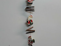 8 x deurhanger hout kerstmannen 45 cm - afbeelding 3 van  3