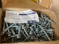 8 x dozen ankers; nagels; zelfborende schroeven met epdm rondsel - afbeelding 2 van  6