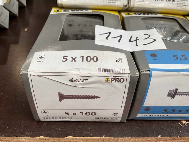 8 x dozen schroeven; schroeven met boorkop en afdekplaatje - afbeelding 2 van  5