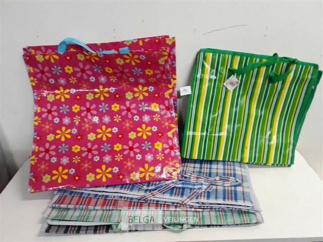 8 x draagtas met rits 3 assorti - afbeelding 1 van  3