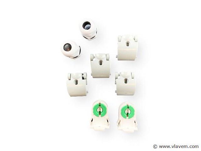 8 x dubbele tl armatuur 120cm – ip65 waterdicht – fluorescerend frame - afbeelding 4 van  6