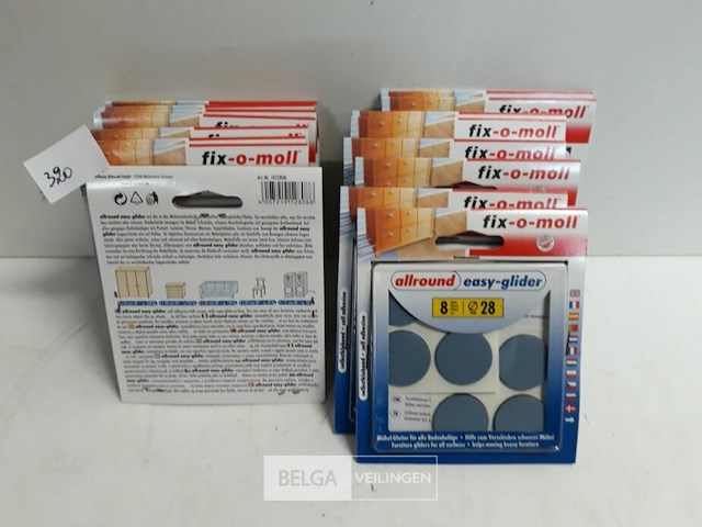 8 x easy-glider zelfklevend 28mm 8 stuks - afbeelding 2 van  3