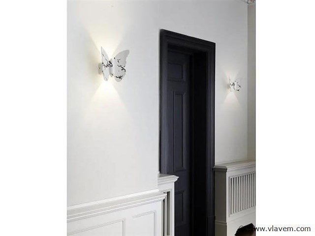 8 x farfalina wandlamp zwart wit - afbeelding 2 van  7