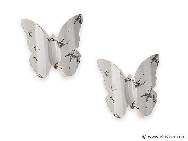 8 x farfalina wandlamp zwart wit - afbeelding 7 van  7