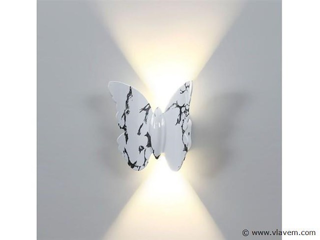 8 x farfalina wandlamp zwart wit - afbeelding 3 van  7