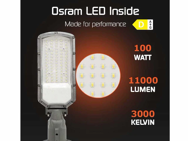8 x g-tec dak pro 100 straatlantaarn led lampen 3000k - afbeelding 5 van  12