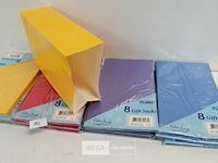 8 x giftzak 8 stuks mix kleuren - afbeelding 3 van  3
