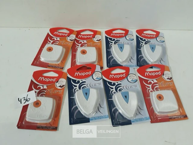 8 x gom 5 cm e-lips maped 2 assorti - afbeelding 2 van  3