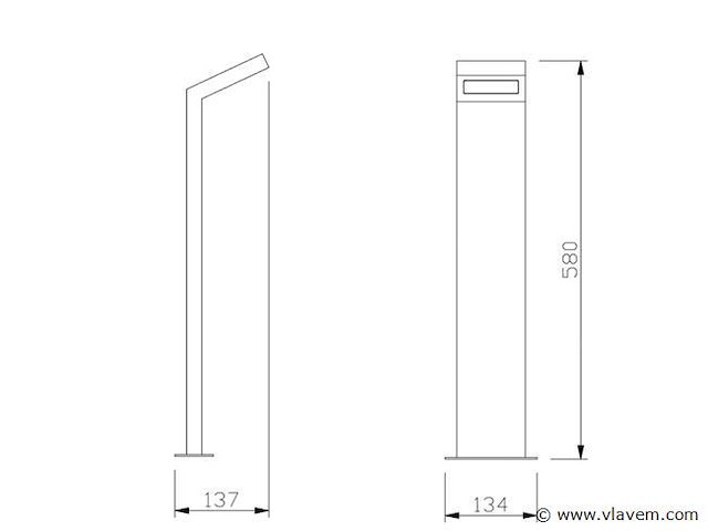 8 x gt 60 design buiten lamp zwart - afbeelding 3 van  9