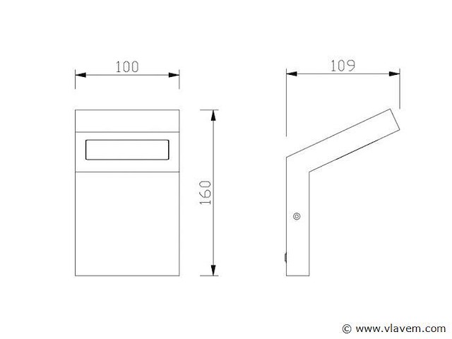 8 x gt 60 design wand lamp zwart - afbeelding 4 van  7