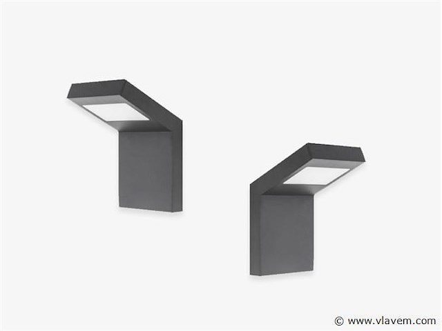 8 x gt 60 design wand lamp zwart - afbeelding 1 van  7