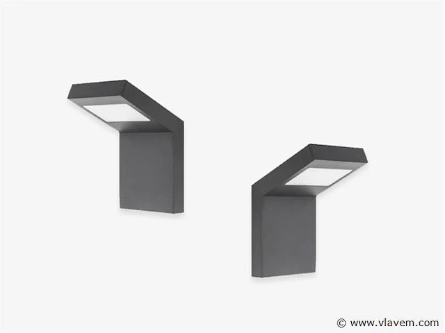 8 x gt 60 design wand lamp zwart - afbeelding 1 van  7