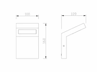 8 x gt 60 design wand lamp zwart - afbeelding 4 van  7