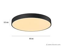 8 x gt ato plafond led lamp zwart - afbeelding 6 van  6