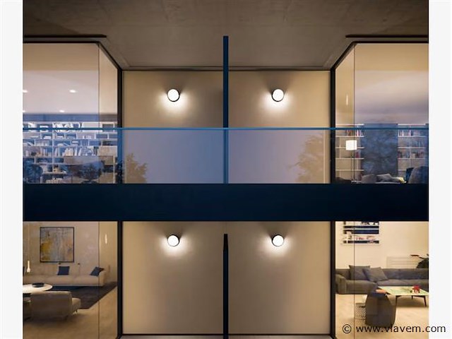 8 x gt cara led buiten wandlamp opaal - afbeelding 4 van  7