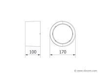 8 x gt cara led buiten wandlamp opaal - afbeelding 6 van  7