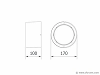 8 x gt cara led buiten wandlamp opaal - afbeelding 6 van  7