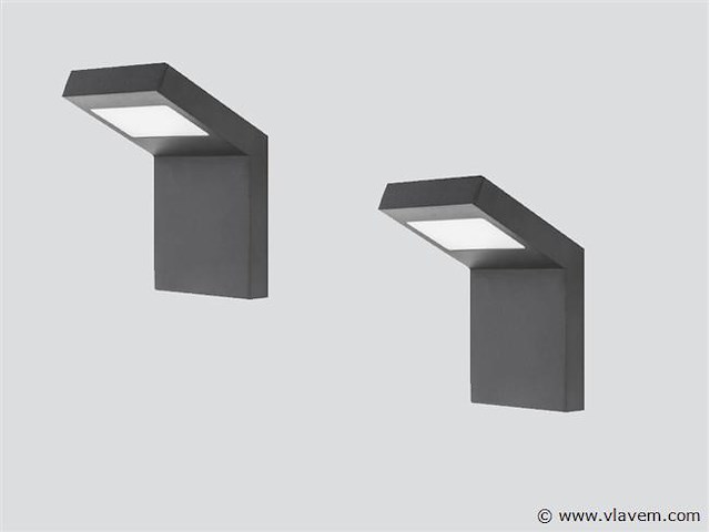 8 x gt design wand buiten lamp zwart - afbeelding 3 van  7