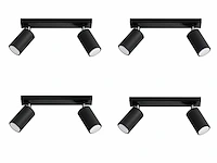 8 x gt duo gu10 armatuur zwart
