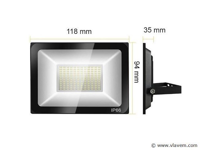 8 x gt ilux 20 watt led breedstraler - afbeelding 3 van  8