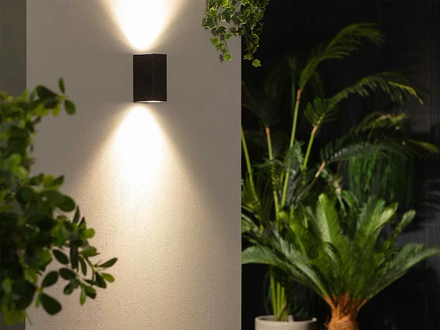 8 x gt walilight eco wand lampen zwart - afbeelding 3 van  7