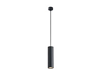 8 x gu10 decoratief hanglamp cilinder 24cm zand zwart