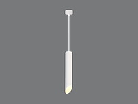 8 x gu10 decoratief hanglamp cilinder zand wit 30cm - afbeelding 3 van  3