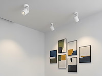 8 x gu10 opbouwspot armatuur cilinder zand wit draaibaar - afbeelding 3 van  8