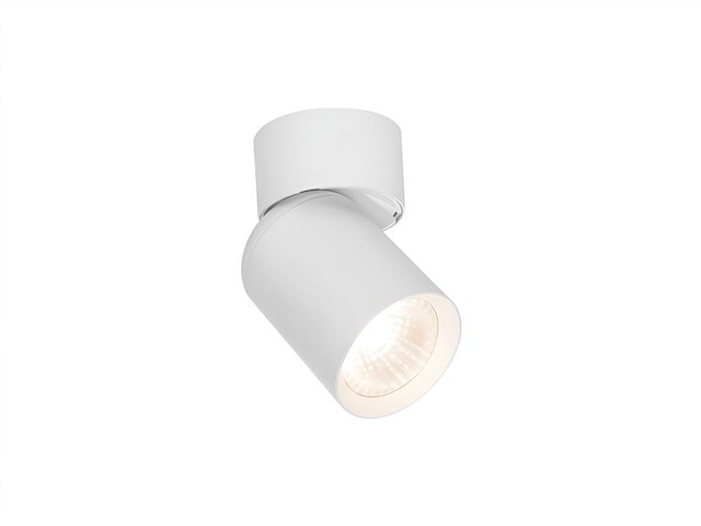 8 x gu10 opbouwspot armatuur cilinder zand wit draaibaar - afbeelding 1 van  7