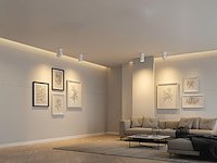 8 x gu10 opbouwspot armatuur cilinder zand wit draaibaar - afbeelding 5 van  7