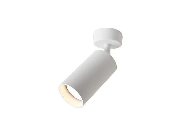 8 x gu10 opbouwspot armatuur cilinder zand wit draaibaar - afbeelding 3 van  7