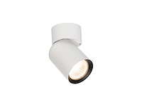 8 x gu10 opbouwspot armatuur cilinder zand wit en zwart draaibaar - afbeelding 1 van  5