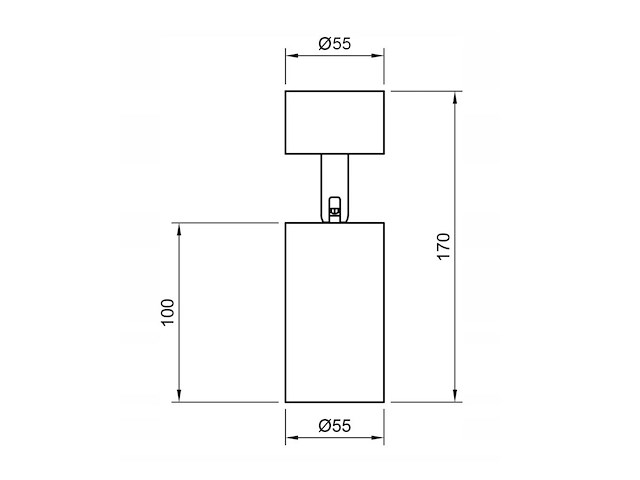 8 x gu10 opbouwspot armatuur cilinder zand zwart draaibaar - afbeelding 8 van  8