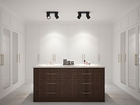 8 x gu10 opbouwspot armatuur dubbel cilinder zand zwart draaibaar - afbeelding 3 van  6