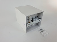 8 x gu10 opbouwspot armatuur rechthoekig wit kantelbaar 12,5cm - afbeelding 5 van  6