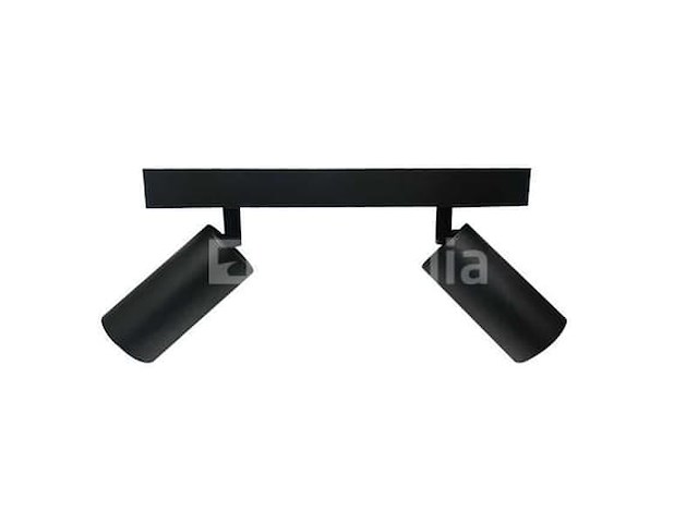 8 x gu10 plafondspots – 2 verstelbare spotlights – aluminium – ip20 - afbeelding 1 van  4