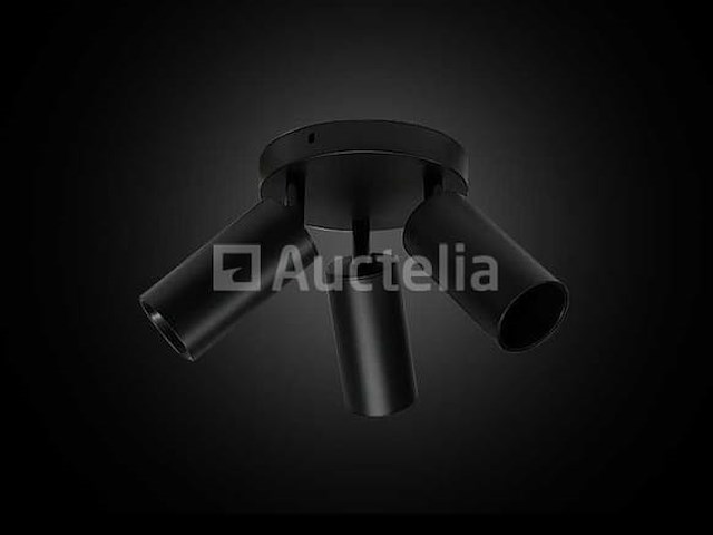 8 x gu10 ronde plafondspots – verstelbare drievoudige verlichting – aluminium – ip20 - afbeelding 1 van  6