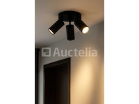 8 x gu10 ronde plafondspots – verstelbare drievoudige verlichting – aluminium – ip20 - afbeelding 5 van  6