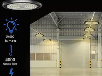 8 x highbay ufo 200w - pro design smd - dimbaar - neutraal wit 4000k - afbeelding 1 van  9