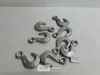 8 x hijshaken verzinkt 250 kg - afbeelding 1 van  3